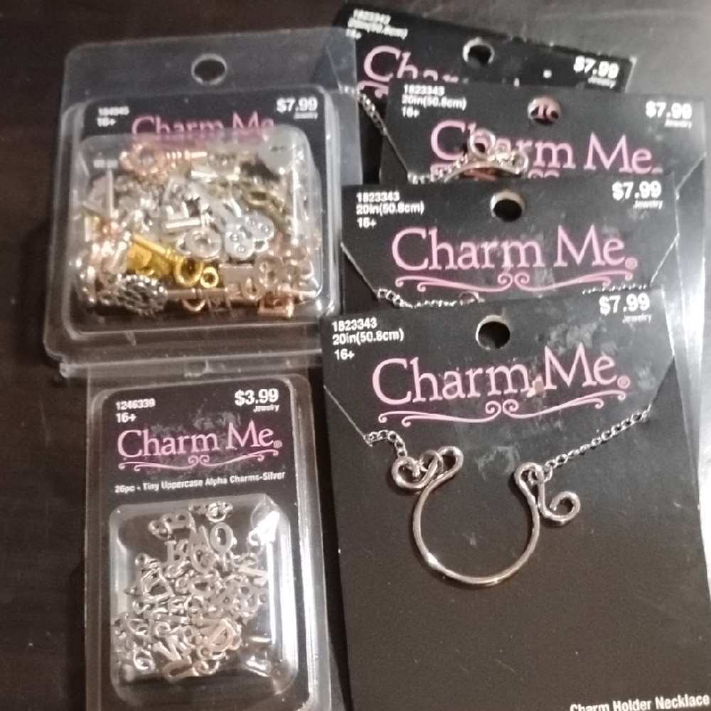 Charm Me Jewelry Making Supplies NIB Alphabet & Keys